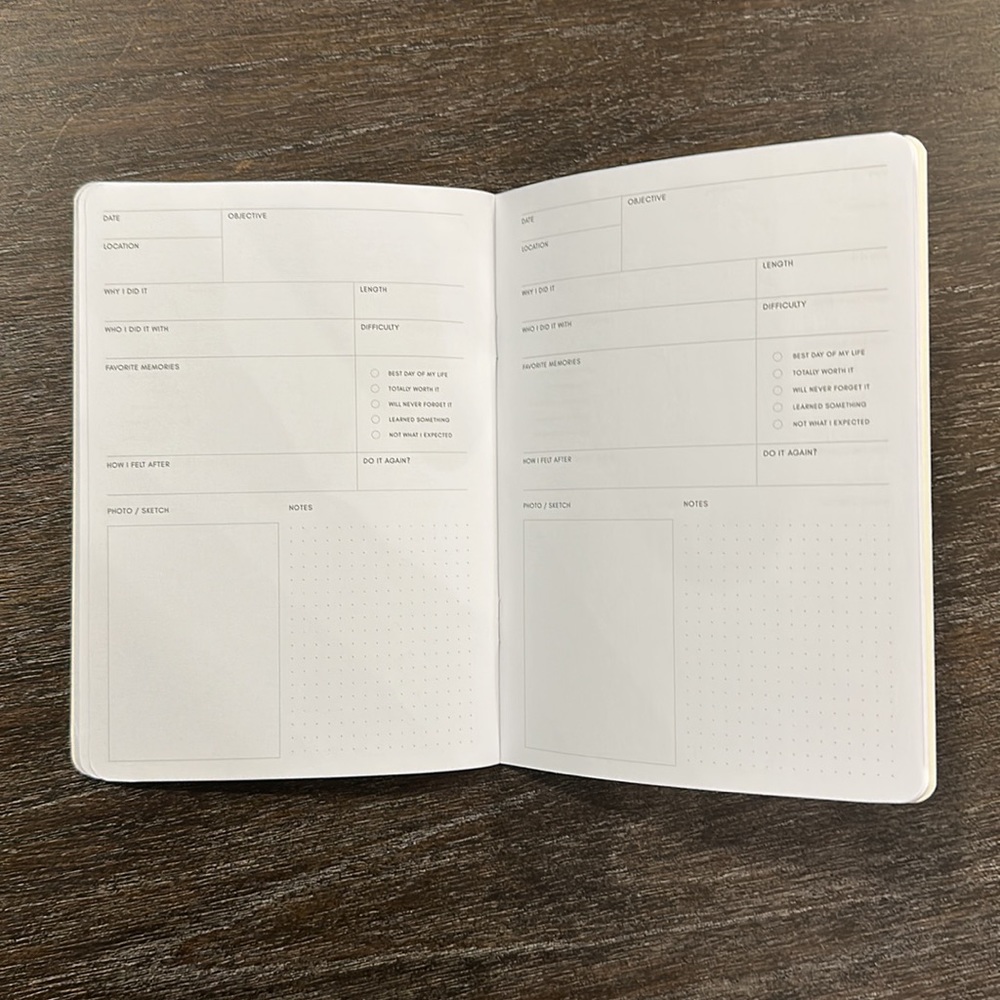 Cloth & Paper Bucket List Notebook - Picture 7 of 9
